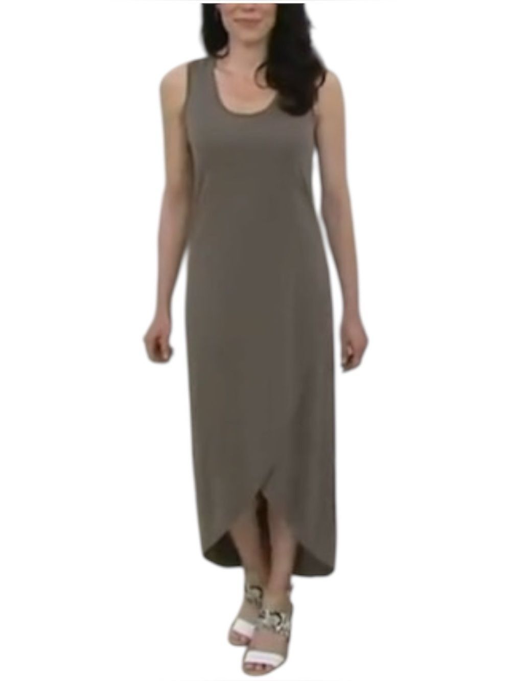 Rinna Collection Cross Hem Maxi Tank Dress